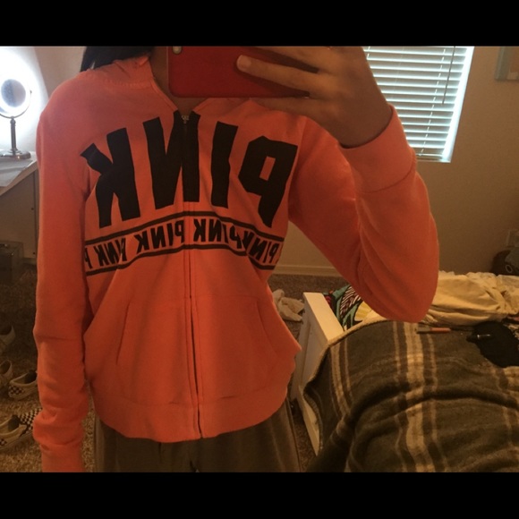 PINK Victoria's Secret Tops - VS PINK Zip Up Sweatshirts